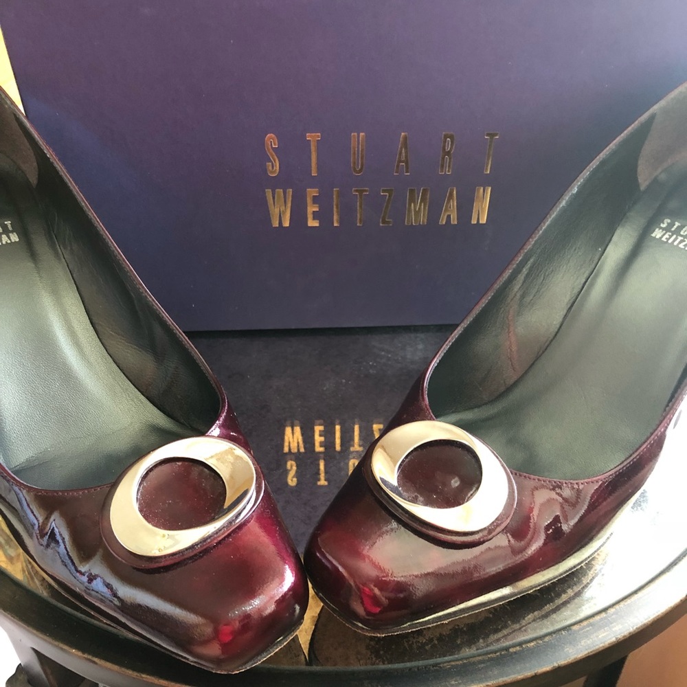 Stuart Weitzman Cherry Cosmos pumps with Box
